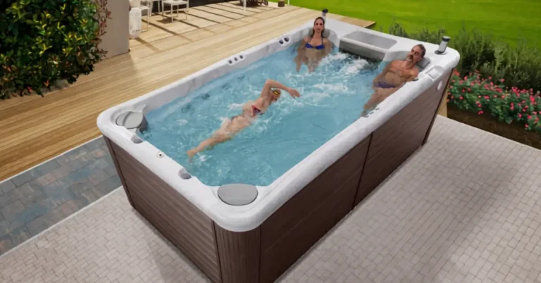 Above Ground Swim Spa Working Out