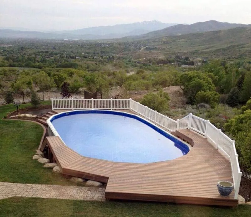 slopped doughboy pool picture